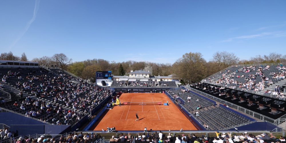 MUNICH, GERMANY - APRIL 12: A general viewx≈ during day one of the BMW Open at MTTC IPHITOS on April 12, 2025 in Munich, Germany. (Photo by Alexander Hassenstein/Getty Images for BMW)